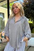 Sandbar Linen Blend Pop Over Shirt Mocha